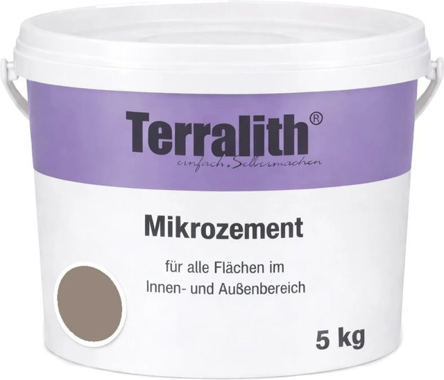 Terralith Mikrozement Fix & Fertig LFN0823 in Grau, Grob, 5 kg für 4,25 qm - Bild 1