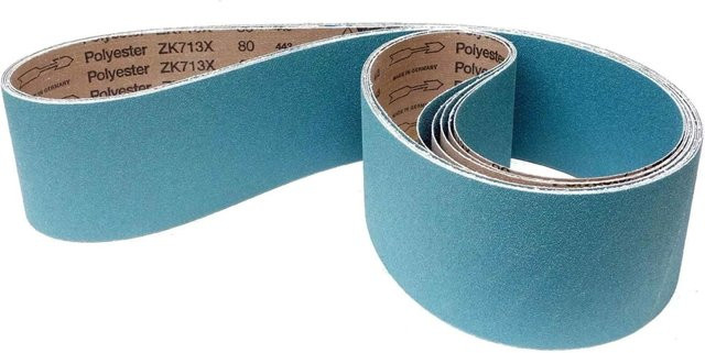 VSM Gewebe Schleifband ZK713X Korn 80, 5 Stück, B: 75 mm, L: 2000 mm - Bild 1