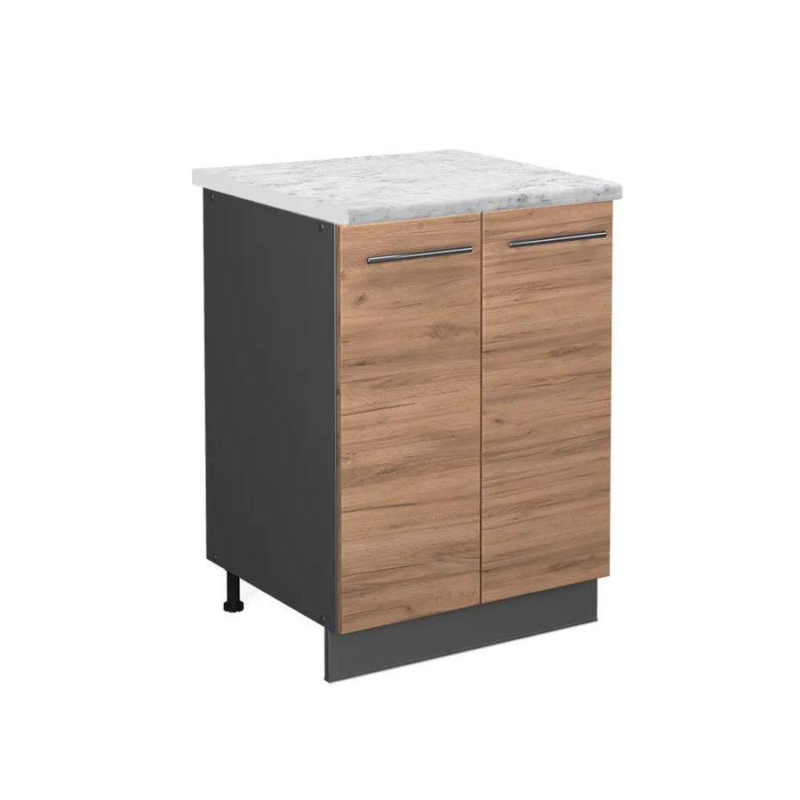 Vicco Küchenunterschrank Fame-Line Goldkraft Eiche Anthrazit B: 60 cm, T: 60 cm, H: 82 cm - Bild 2