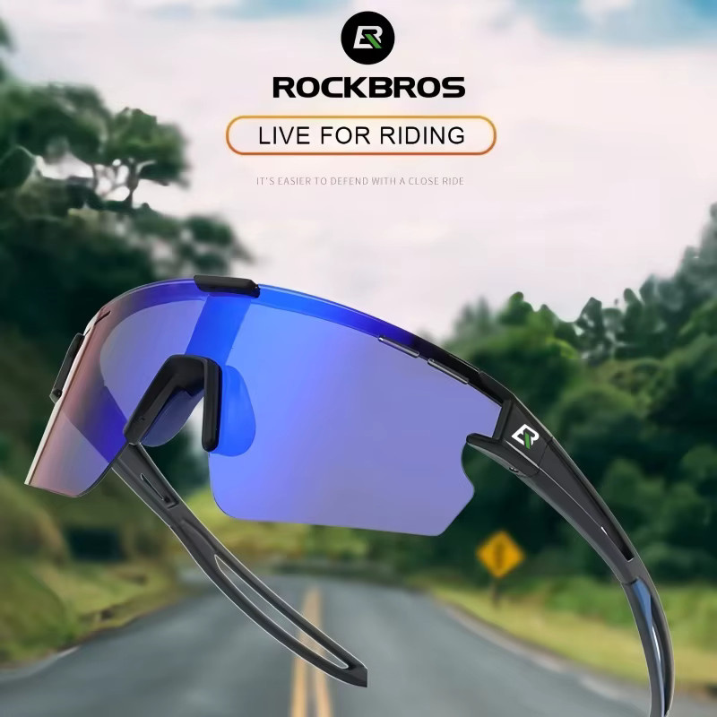 ROCKBROS Fahrradbrille, Unisex, Vollrand, Kunststoff, transparent, black - Bild 2