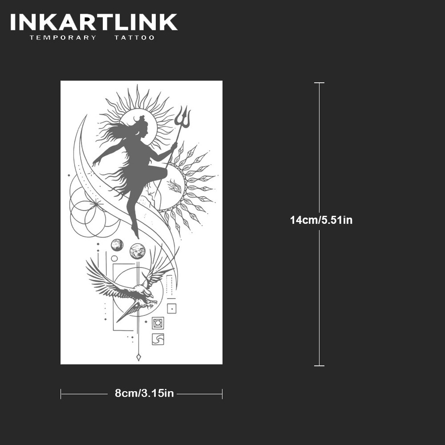 INKARTLINK Spiritueller Göttlicher Saft Tattoo-Patch, wasserfest - Bild 4