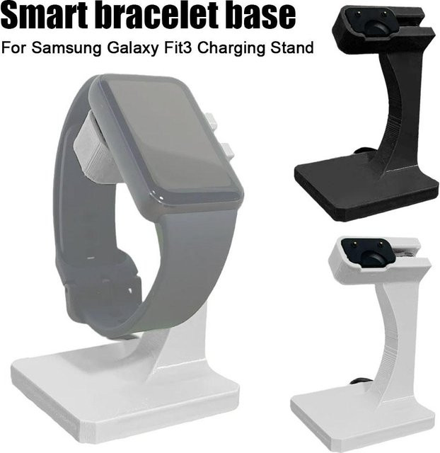Kabelloses Schnell-Ladegerät und Aufbewahrungshalterung für Samsung Galaxy Fit 3 in Weiß - Bild 1