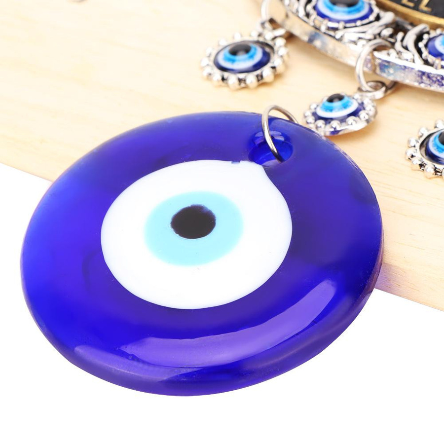 DIYelecs Islamischer Blauer Böser Blick Segen Amulett Wandbehang zum Schutz - Bild 2