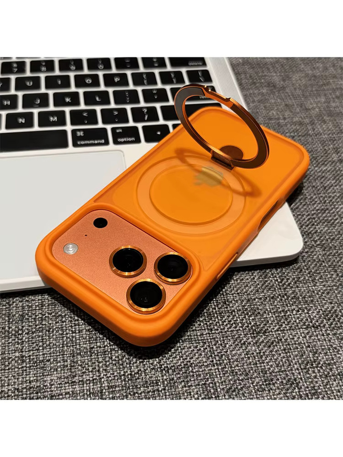 NYFundas MagSafe Handyhülle mit Ständer, stoßfest und matt, durchscheinend, kompatibel mit iPhone 17 Pro Max, 16 Plus, 15, 14, 13, 12, 11 - Bild 2