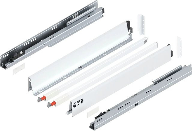 Blum C-Reling Tandembox antaro Vollauszug Seidenweiß 650 mm 1 Paar - Bild 1