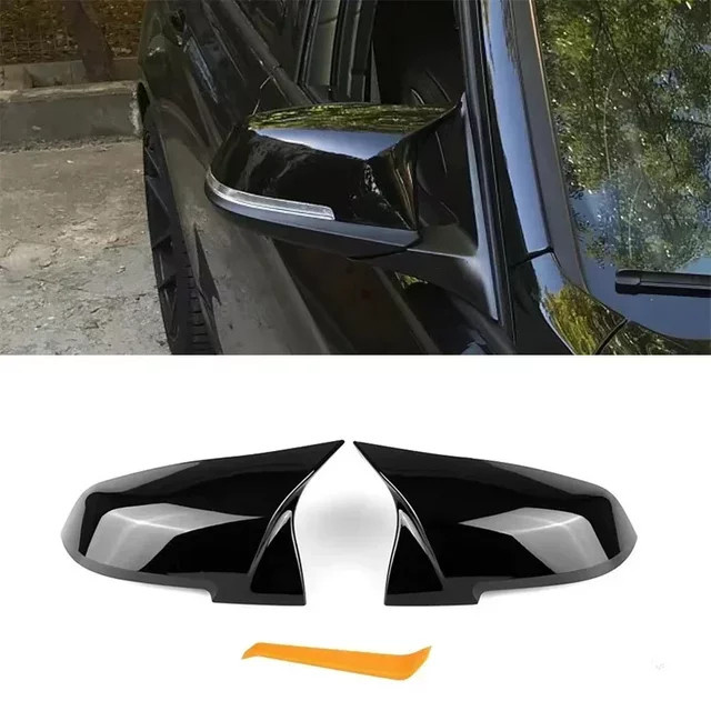 Außen-Rückspiegel im M-Stil für BMW 1er 3er 4er Serie F20 F30 F31 F32 F36 in Schwarz aus ABS - Bild 1