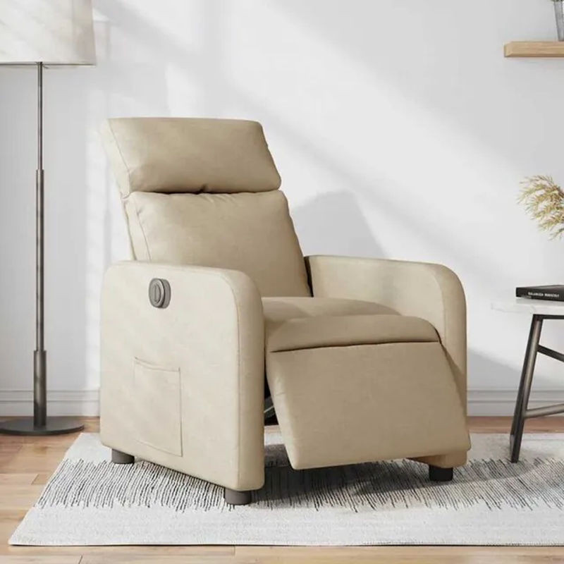 Elektrischer Relaxsessel von vidaxl in Beige aus Stoff mit modernem Design - Bild 1