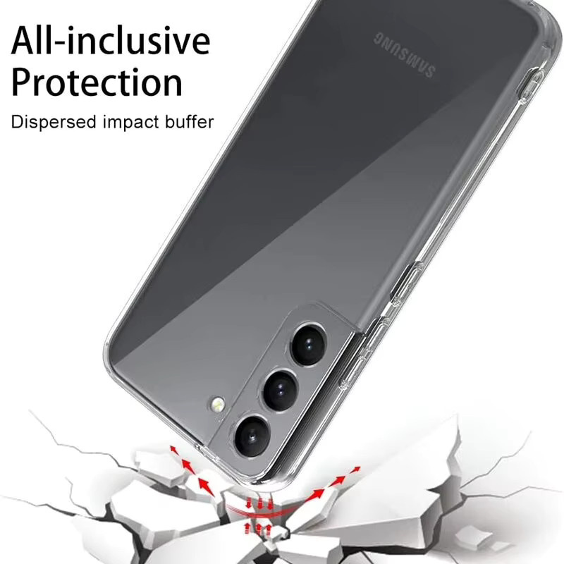 Luxus Silikon Hülle für Samsung Galaxy S25 S24 S23 S22 S21 Ultra Plus FE in Transparent - Bild 2