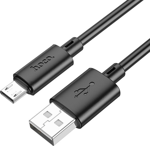 HOCO X88 USB-A auf microUSB Kabel 18W 2.4A Schwarz 1m - Bild 1