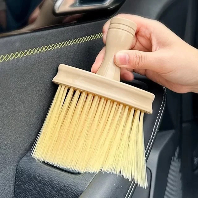 VTMANMNS Multifunktionale Reinigungsbürste in Beige für Haushalt und Auto als Staubentferner für Fensterbänke, Tastaturecken und tiefe Ecken - Bild 1