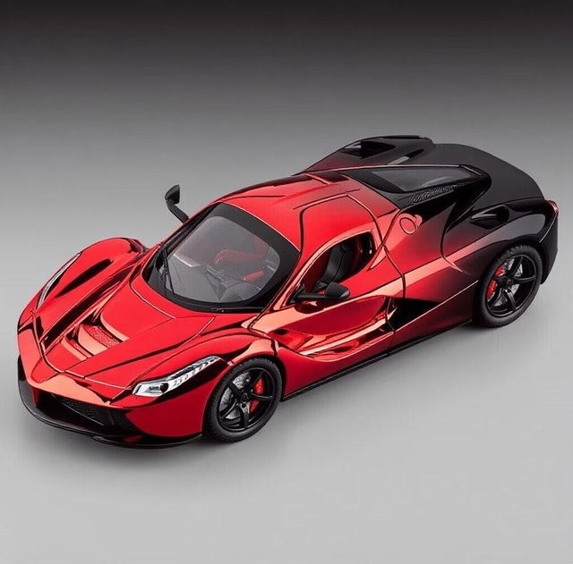 Linyi toy car Laferraris Sportwagenmodell, 1:24, Metall, mit Licht und Sound - Bild 1