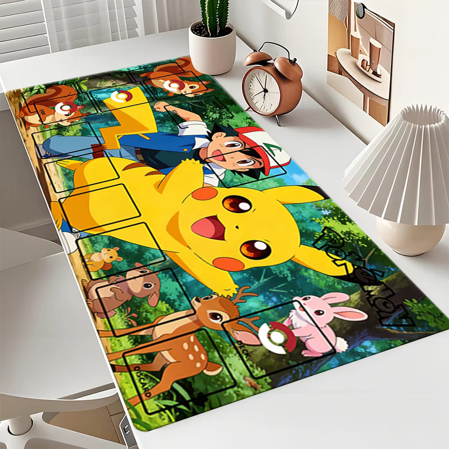 Potdemiel Pokémon Ash & Pikachu Forest Adventure TCG Spielmatte, Gaming-Mauspad, Schreibtischunterlage - Bild 3