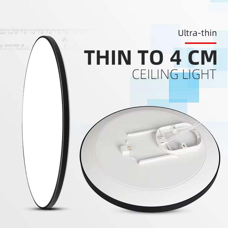 CHENBEN LED Deckenleuchte in Weiß, minimalistisches und rundes Design für Wohnzimmer, Schlafzimmer oder Badezimmer - Bild 3
