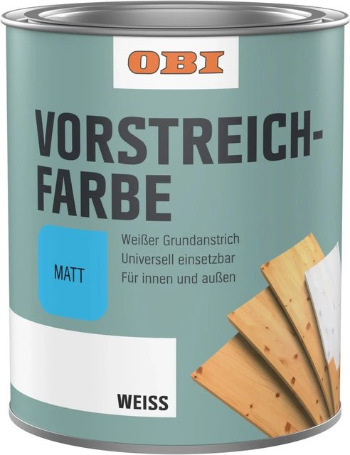 OBI Vorstreichfarbe Weiß matt 0,75 l - Bild 1