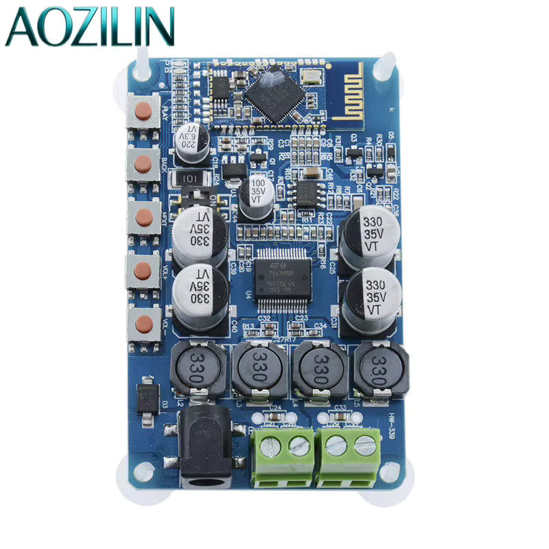 AOZILIN TDA7492P Bluetooth-Verstärkerplatine mit CSR4.0 Digitalem Audio-Empfänger, 2x50W, Rot - Bild 2