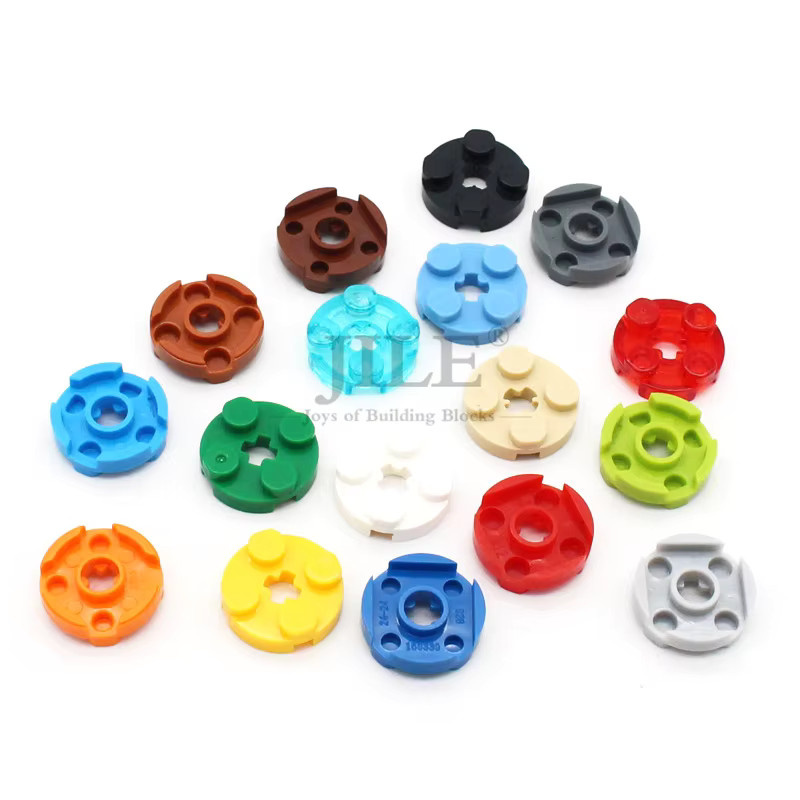 jile Moc Runde 2x2 mit Achsloch 4032 DIY Militär Raketen Bausteine, 100-teiliges Set - Bild 2
