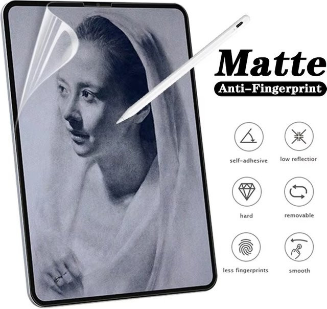 Matte Papier-Displayschutzfolie für Apple iPad Pro der 1. bis 6. Generation, transparent - Bild 1