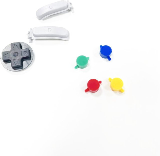 xunbeifang Ersatz-Tastensatz für SNES-Game-Controller in Multicolor mit L-R-Tasten und Kreuz-Direkt-Pad-Tasten - Bild 1