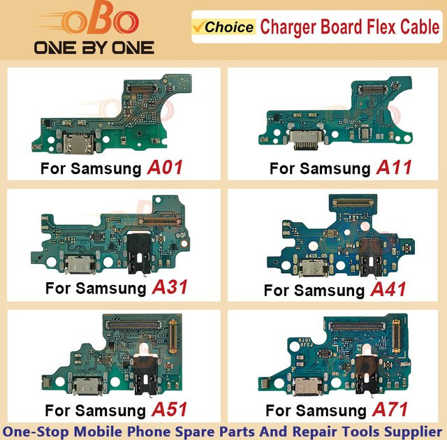 Samsung USB-Ladeanschluss Dock-Connector Flexkabel für Android zur Reparatur in Grün - Bild 1