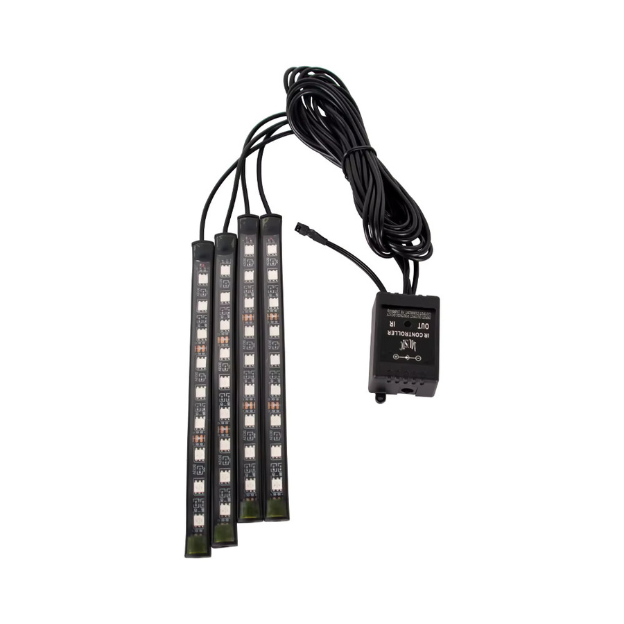WUMFIRE RGB LED Auto Atmosphäre Licht mit App- und Fernbedienung Steuerung, USB Musik Licht Streifen für die Innenraumbeleuchtung, Wasserdicht, Multicolour - Bild 6