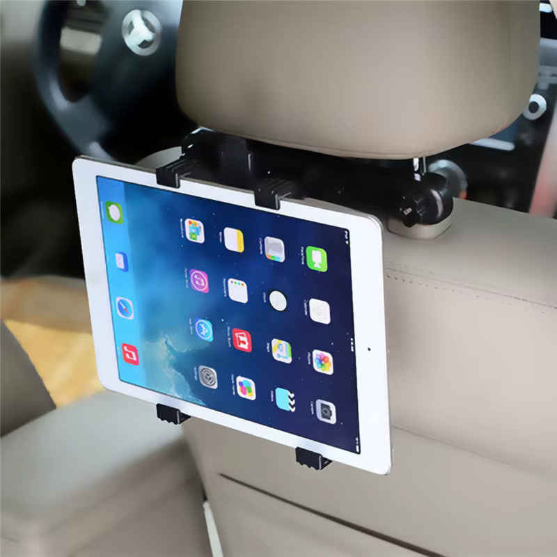 Dehnbare Auto Rücksitz Kopfstütze Telefon und Tablet Halterung für 7-11 Zoll Geräte in Schwarz - Bild 3