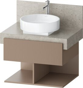 Duravit Waschtischunterschrank Balconn Wandmontage mit 2 Schrankfächern und 2 offenen Fächern, B/T/H: 70 x 57 x 52,2 cm - Bild 1