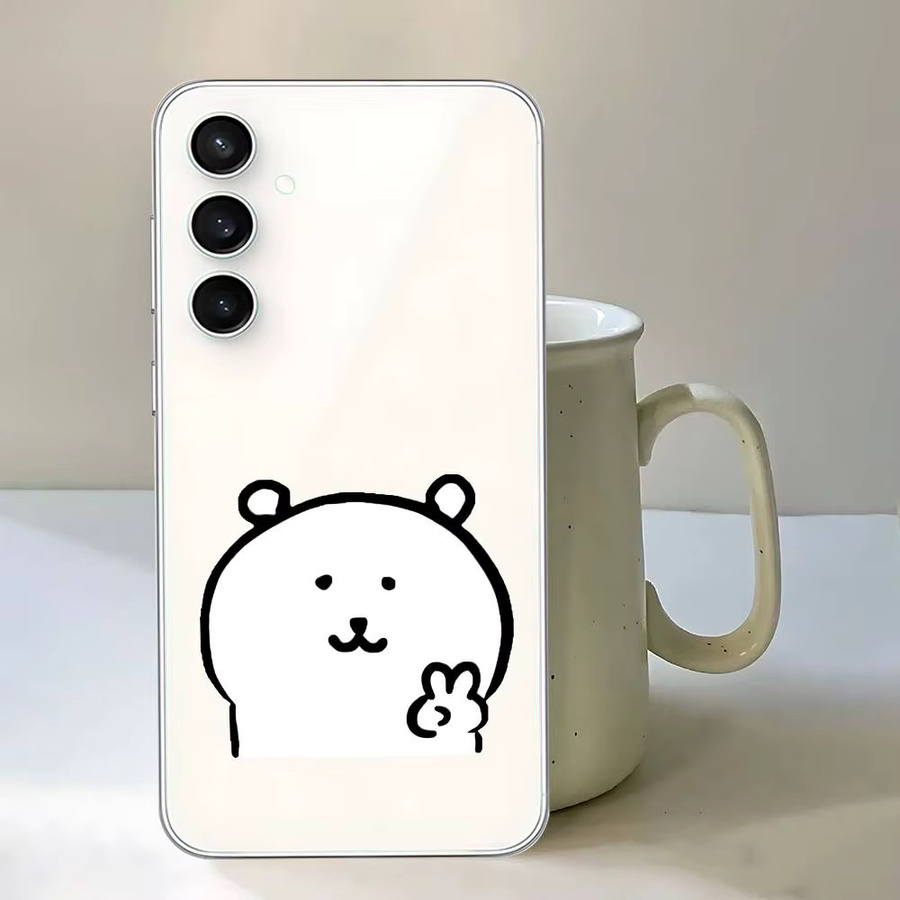 J-Joke Bear Handyhülle für Samsung Galaxy S21 S22 S23 S24 S25 Ultra FE Plus 5G A52S Transparent - Bild 4