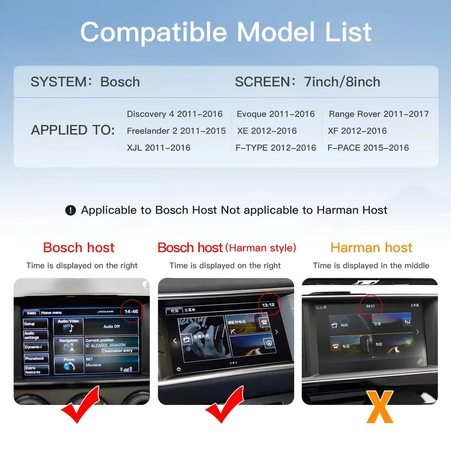 CARABC Drahtloses CarPlay und Android Auto Modul für Land Rover und Jaguar in Schwarz - Bild 5