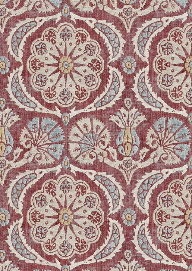 Lewis & Wood Tapete Pasha Carnation in Multicolour mit floralem und orientalischem Design - Bild 1