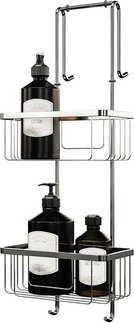 SCHULTE ExpressPlus Duschablage zum Einhängen aus Edelstahl in Silberfarben, B: 69 cm, T: 13 cm - Bild 1
