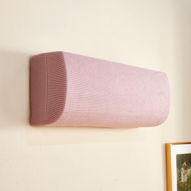 XiaoyuDD Klimaanlagen-Staubschutz-Set mit Haken, universeller Windschutz gegen direkten Luftzug, rosa, 90-110 cm - Bild 1