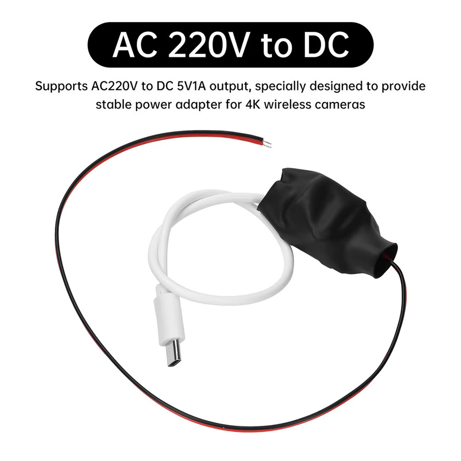 Aideepen USB Typ-C Netzteilmodul 5V 1A 5W Abwärtswandler für 4K Wireless Kameras - Bild 2