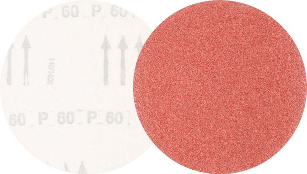 PFERD TOOLS Universal Korund Klettscheibe KSS Ø 125 A60 Rot für Exzenterschleifer zur Bearbeitung von Holz, Metall und Lack ohne Absauglöcher - Bild 2