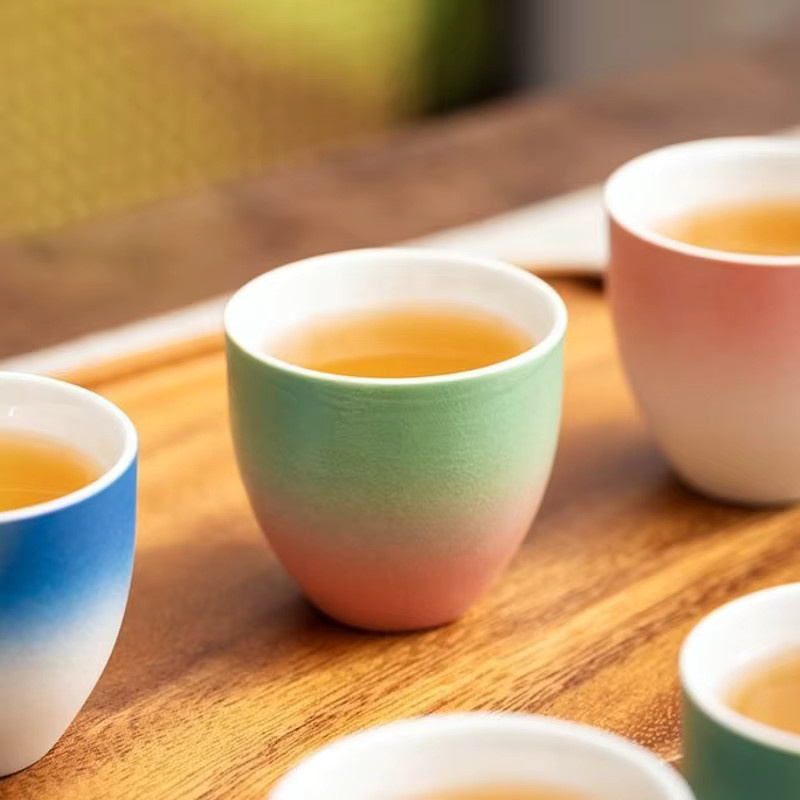 Guochao Master Cup Keramik Teetasse Set in Mehrfarbig mit Geschenkbox - Bild 3