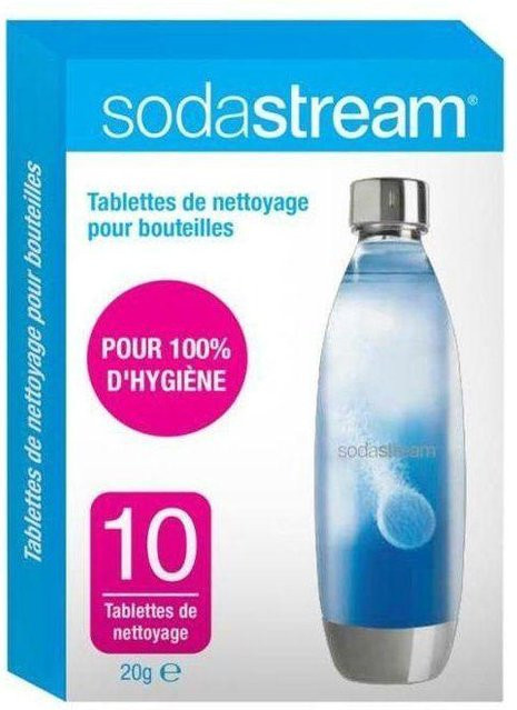 SodaStream Reinigungstabletten zur Reinigung und Desinfektion von Sprudelwasserflaschen, 10 Stück, Multicolour - Bild 1
