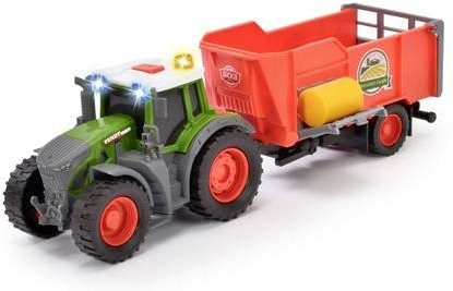 Dickie Toys Fendt Traktor mit Anhänger Landwirtschaft Modellbau Set