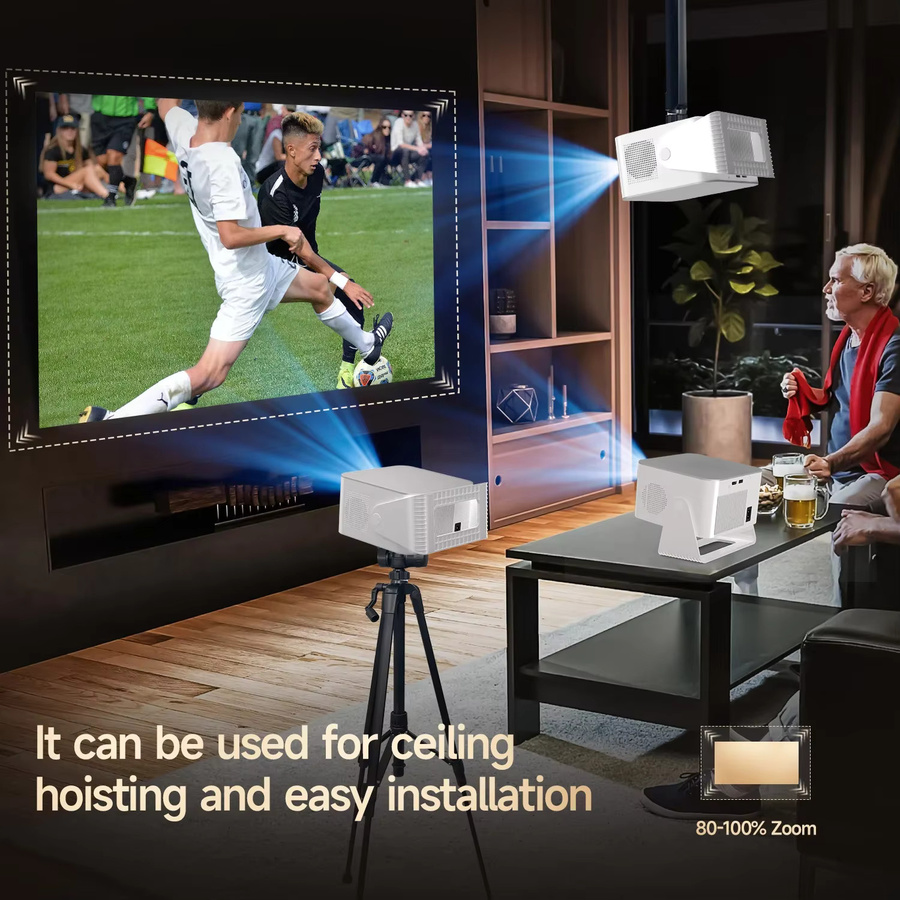 Magcubic HY350Max Android 14 Autofokusprojektor in Weiß mit 900 ANSI Lumen, Full HD 1080P, 8K Unterstützung, Wifi6 und Bluetooth 5.4 - Bild 3