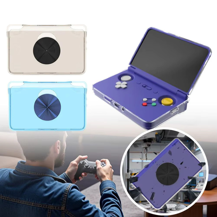 Retroid Schutzhülle für Retroid Pocket Flip 2 aus transparentem TPU mit Kühlfunktion und Anti-Drop-Schutz, Blau - Bild 3