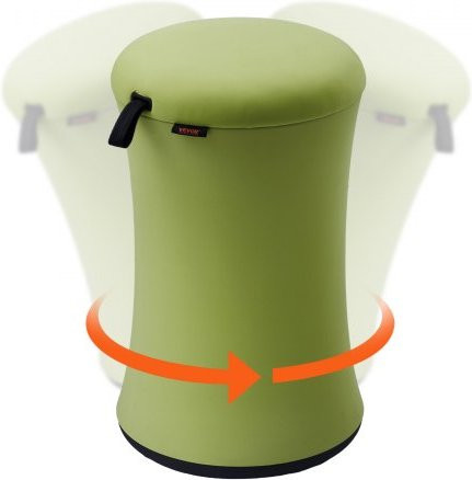 VEVOR Wobble Chair Green, Höhenverstellbarer Wackelstuhl mit Stoffbezug aus Eisen und Schwamm, Flexibler Hocker mit 20° Neigungswinkel für Schule, Büro und Zuhause - Bild 1