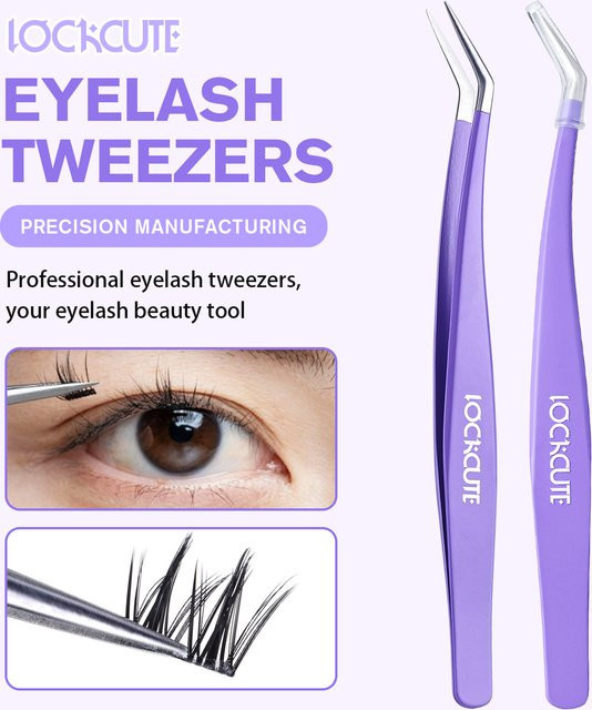 Lockcute Wimpernpinzette für falsche Wimpern, Unisex - Bild 1