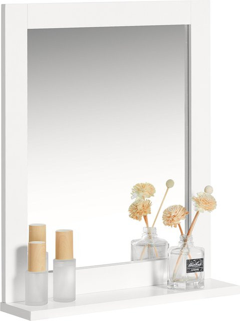 SoBuy Wandspiegel FRG129 Badspiegel mit Ablage in Hellgrau, H x B x T: 49 x 40 x 10 cm - Bild 1
