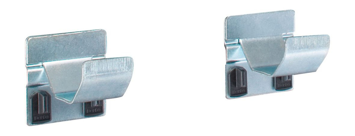 Bott Rohrhalter für Lochplatten, Silber, B: 35 mm, Durchmesser: 60 mm, 2 Stück - Bild 2