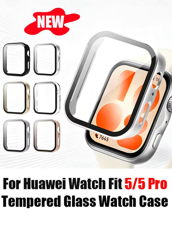 Huawei Displayschutz aus gehärtetem Glas, transparent, Huawei Watch Fit 5-4 Pro - Bild 4