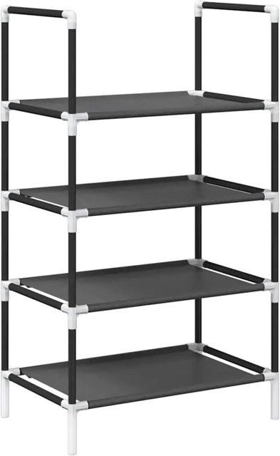 vidaXL Schuhregal mit 4 Ebenen in Schwarz, B/T/H: 44 x 28 x 77 cm - Bild 1