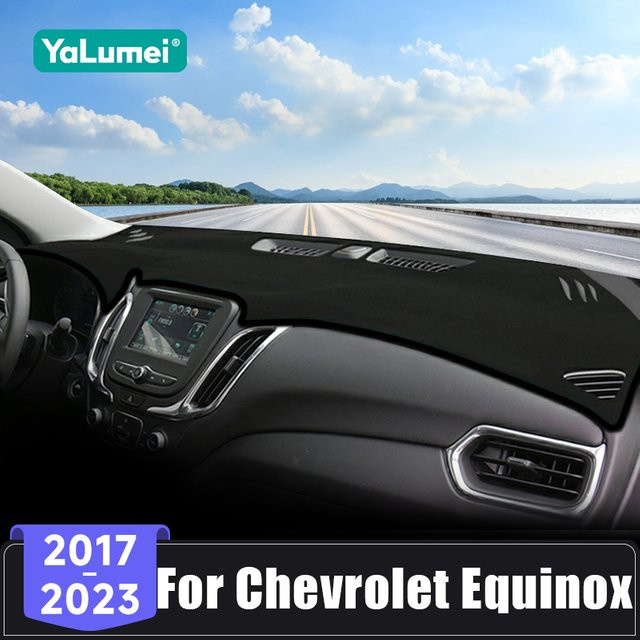YaLumei Dashboard Sonnenschutz für Chevrolet Equinox 2017-2023, UV-Schutz und rutschfest, Schwarz - Bild 1