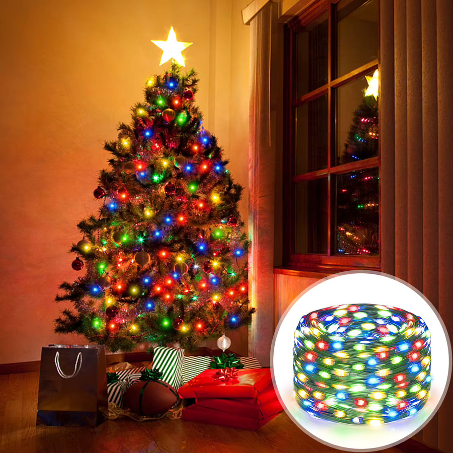 Rybakov Solar LED Anhänger Fee Lichterkette RGB Multicolour Wasserdicht für Garten und Weihnachtsdekoration - Bild 2