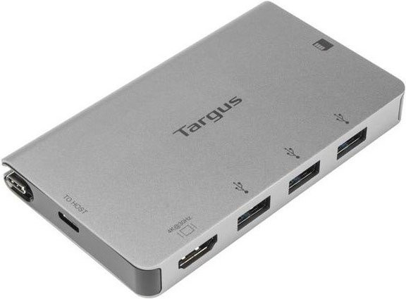 Targus USB-C Hub in Silber mit HDMI 4K UHD, 3x USB-A und Kartenleser - Bild 1