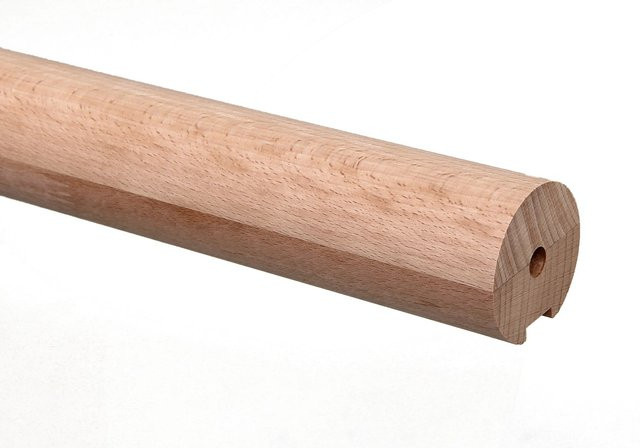 Dieda Handlauf Rund aus Buche in Braun, Länge: 3000 mm, Durchmesser: 52 mm - Bild 1