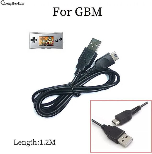 Cheng haoran USB-C Ladekabel für Nintendo GBM Spielkonsole, Schwarz, Länge: 1,2 m - Bild 1