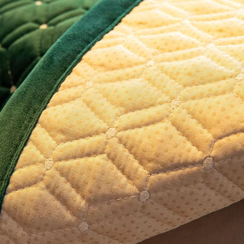 Luxuriöses Sofahandtuch von Your Warm Home aus Plüsch in Grau, gesteppt und einfarbig, Breite: 70 cm, Höhe: 70 cm - Bild 3